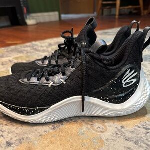 Under Armour Black and White Athletic Shoes